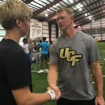 Austin with UCF Coach Frost